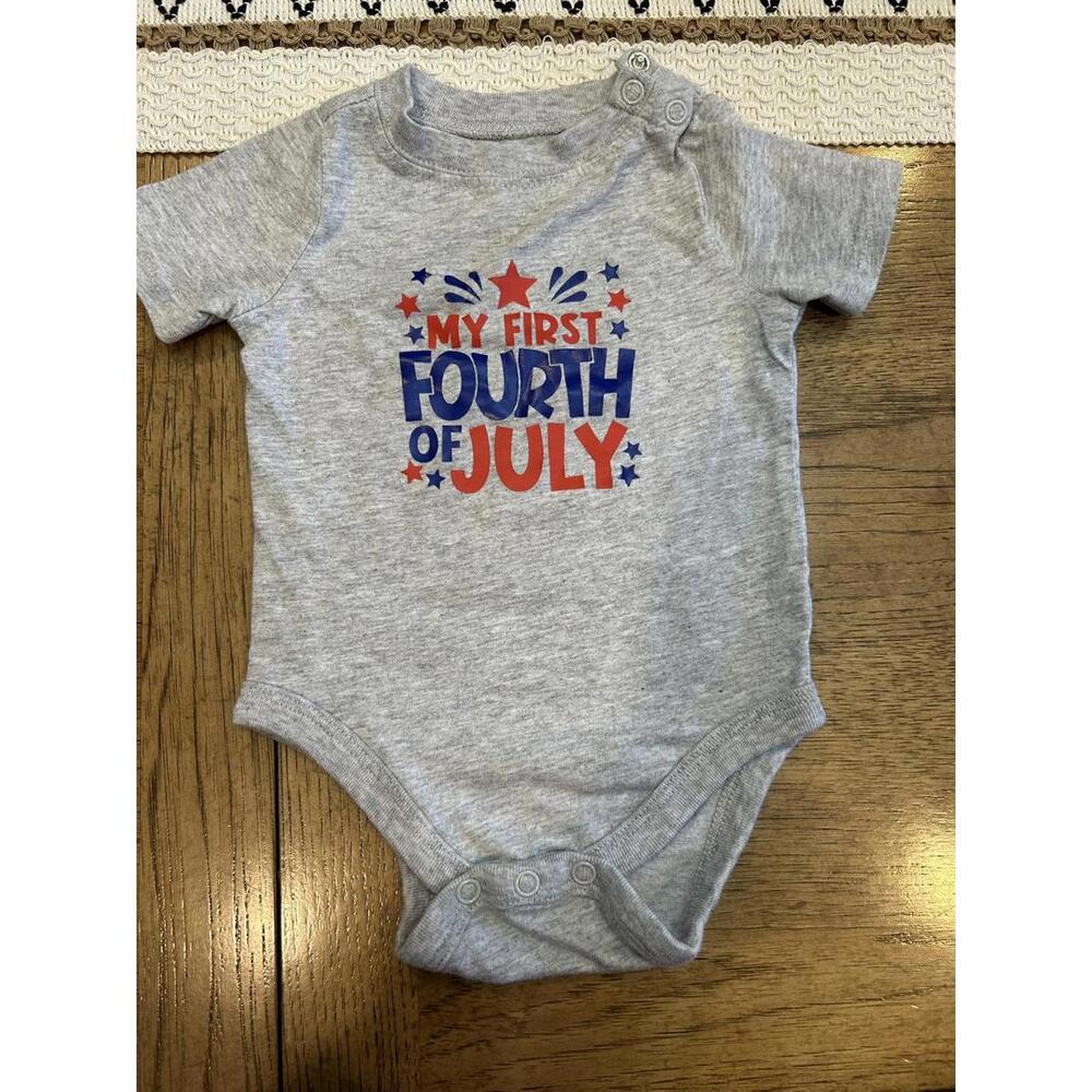 Caramillo's Baby Bodysuit 3-6M My First Fourth of July